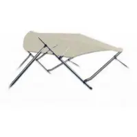 Navishade 3 Boog Biminitop Zonnetent PREMIUM H117 cm BEIGE Breedte 200-213 cm