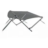 Navishade 3 Boog Biminitop Zonnetent PREMIUM H91 cm GRIJS Breedte 137-152 cm