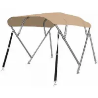 Sunmaster Biminitop | RVS 4-boogs | Breedte 170 <> 182 cm - Hoogte 117 cm