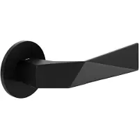 DnD | Deurkruk | Luxury RR FI | Zwart | Rond Rozet