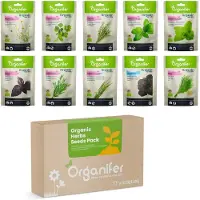Organifer - Biologische Kruidenzaden Pakket – 10 Soorten