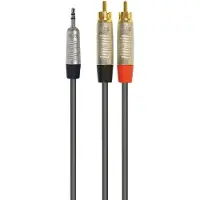 NJS/Rean Professional 3,5mm Jack - Tulp kabel | 1,5 meter