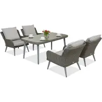 Garden Point Bilbao Premium 4 tuinmeubelen grijs