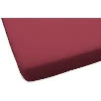 Dutch Dreams Hoeslaken Flanel Stretch 25cm Hoge Hoek Set van 2 - bordeaux 90/100x200cm