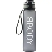 BBODY Motivational Drink Bottle 1 l Grijs | 1 stuk