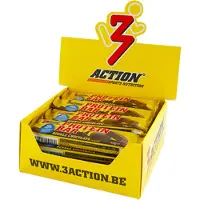 3Action Sports Nutrition 3Action Protein Bar Double Chocolate | 20 x 40 g