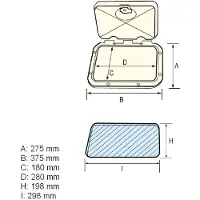 Nuova Rade Classic inspectieluik 275x375 mm