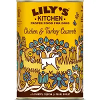 Lily's Kitchen Hondenvoer Nat Casserole Kip & Kalkoen 400 Gr