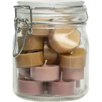 Rustik Lys Weckpot met waxinelichtjes 'Weck' Desert 20 stuks