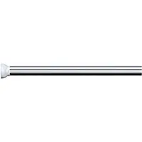 Spirella Douchegordijn stang - uitschuifbaar van 75 naar 125 cm - aluminium - klik en klem systeem - Douchegordijnen