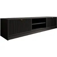 Meubella TV-Meubel Tavares - Zwart - 180 cm