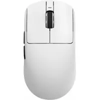 VXE R1 PRO - Draadloze Gaming-Muis - 48g - PAW3395 Sensor - Ultralicht - 4000 Hz Polling Rate - Oplaadbare 500 mAh Batterij - Huano Pink Dot Switches - Ice-Feel Coating – Wit