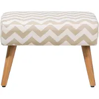 Beliani TAKOMA - Hocker-Beige-Katoen