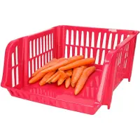 Forte Plastics Plasticforte Stapelbare opbergmand - Roze - 20L - kunststof - Opbergmanden