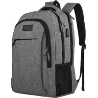TRVLMORE Rugzak - 28L - 15,6 inch - Laptop Rugtas - Schooltas - Unisex - Spatwaterdicht Grijs