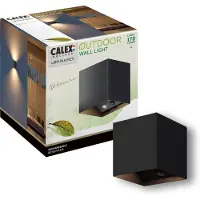 Calex Buiten Up/Downlighter Volterra | 1.5W 170Lm 2700K | 827 Oplaadbaar | IP44 | Zwart