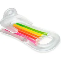 Intex Opblaasbaar lounge luchtbed – Met armsteun, rugsteun en bekerhouder - Zwembad luchtbed | Wit
