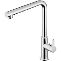 Hotbath Ace AC042 keukenmengkraan en uittrekbare duo-spray handdouche chroom