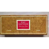 Dior Christian EAU SAUVAGE 3 Soaps Set 3x100 g + 1x travel case VINTAGE