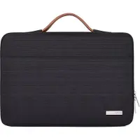 Canvas Artisan Laptophoes 13.3 Inch Handvat - Laptop Sleeve – Zwart