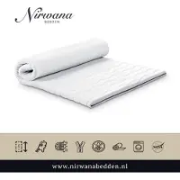 Nirwana bedden 90x220 Topdekmatras - Topper HR55 - Koudschuim Tencel - 12 CM -