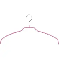 Mawa [Set van 5] 42FT - ultra dunne ruimtebesparende metalen kledinghangers met een supermooie roze anti-slip coating voor o.a. lingerie, blouses, jurkjes en shirtjes