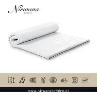 Nirwana bedden Topper - HR50 Koudschuim - Topdekmatras - Ergonomisch - 190x220cm ca 7cm dik matras