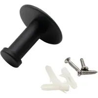 FSW-Products - Handdoekhaak Zwart - Inclusief Montage - RVS - Kleding Haak - Badkamer - Badjas Haken