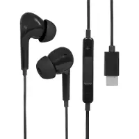 Nuvance Oortjes met Draad - USB-C Aansluiting - Oordopjes met Draad - In-Ear Oortjes met Draad en Microfoon - Zwart