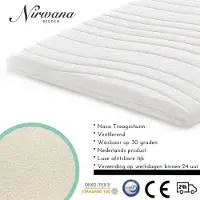 Nirwana bedden - Topdekmatras - 90x210 - Nasa Traagschuim - 7CM