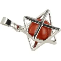 Ruben Robijn Jaspis rood Merkabah kooihanger