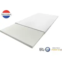 Nirwana bedden Nirwana Topper Matras 80x190 Traagschuim - 7 cm dik - Topdekmatras - Extra Comfort