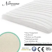 Nirwana bedden - Topdekmatras - NASA Traagschuim - 180x190x7 CM
