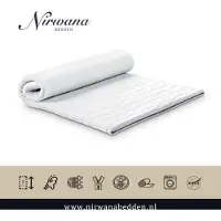 Nirwana bedden Topper - HR50 Koudschuim - Topdekmatras - Ergonomisch - 140x220cm ca 7cm dik matras