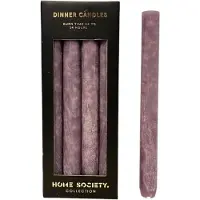 Home Society Dinner Candles Paars