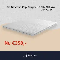Nirwana bedden De Nirwana Flip Topper - 160x200 cm - 30 Nachten Proefslapen - Twee Hardheden