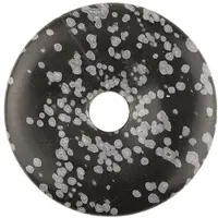 Ruben Robijn Obsidiaan sneeuwvlok donut 50 mm