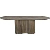 Giga Meubel Eettafel Ava Ovaal Bruin 240cm