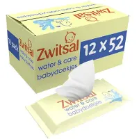 Zwitsal Water & Care Billendoekjes - 624 doekjes (12x52) - Voordeelverpakking