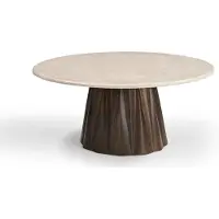 Giga Meubel Salontafel Faiza Marmer Beige Rond Ø90cm