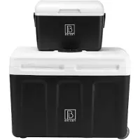 Brisby 40 Liter Elektrische Koelbox met 12V, 220/230 Volt Aansluiting – AC/DC - inclusief passieve koelbox - ZWART