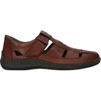 Rieker Instappers 'Klittenband' cognac