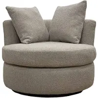 Giga Meubel Draaifauteuil Thony Rond Taupe