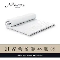 Nirwana bedden Topper - NASA Traagschuim - Topdekmatras - Ergonomisch - 180x210cm ca 8cm dik matras