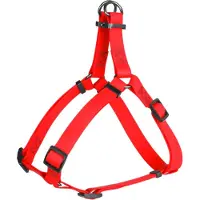 Waudog Waterproof Harnas / Hondentuigje - Collartex - Rood - Breedte 25 mm - Borstomtrek 60 - 90 cm (GELIEVE ALVORENS BESTELLEN OPMETEN)