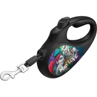 Waudog Rollijn / Hondenlijn - Tape - Batman Mad Love - Maat: M - Lengte: 5 meter - Geschikt voor honden tot maximaal 25 kg.