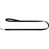 Waudog Design # I Love My Dog Hondenriem - Echt Leder - Zwart - Breedte: 18 mm - Lengte: 122 cm