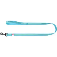 Waudog Glow In The Dark Hondenlijn / Hondenriem - Nylon - Blauw - Reflecterend - Breedte: 2,5 cm - Lengte: 122 cm - Geschikt voor grote honden