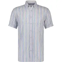 State of Art Casual Overhemd Heren KM Paars | Maat: M