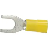 Cimco geïsoleerde vorkkabelschoen vertind 4-6mm² M10 - geel per 100 stuks (180168)